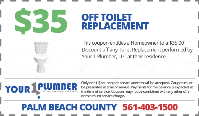$35 OFF Toilet Replacement Coupon