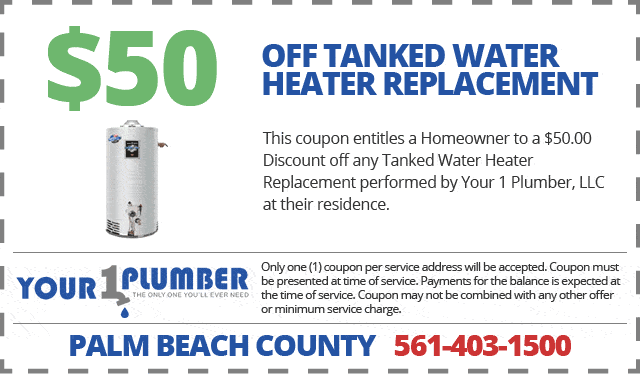 $50 OFF Water Heater Replacement Coupon