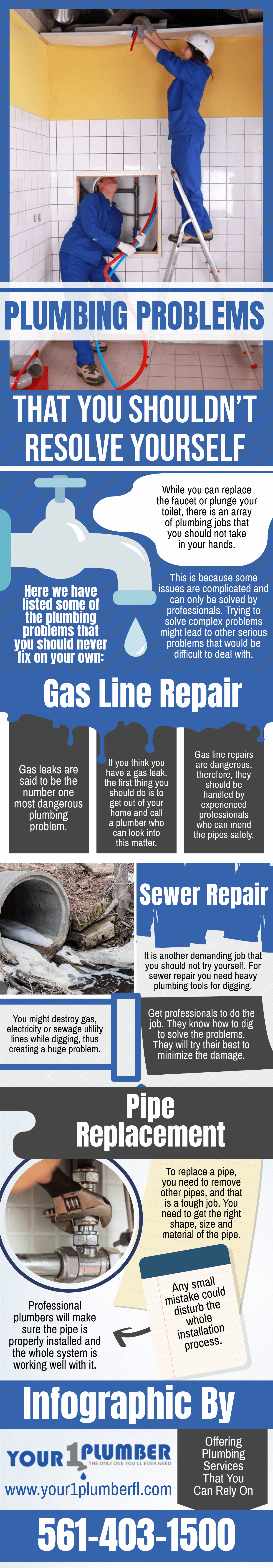 Plumbing problems that you shouldnt resolve yourself