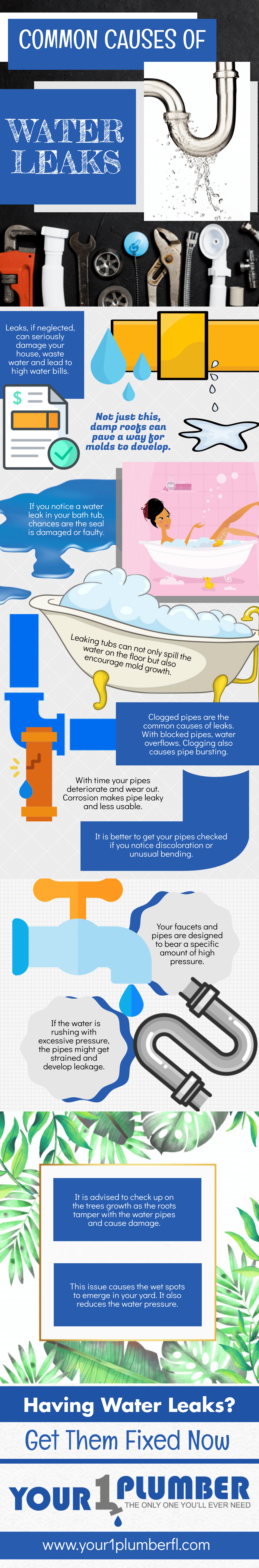 Common causes of water leaks